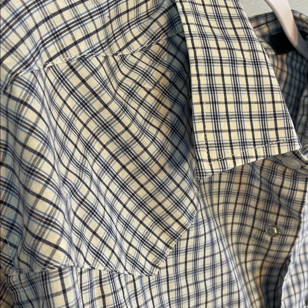 Panhandle Slim Men’s Western Pearl Snap Shirt – Plaid Long Sleeve Size 16 / 35 - Picture 5 of 9